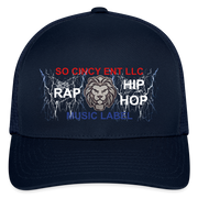 Flexfit  Melange Baseball Cap ( SCE - RAP/HIP-HOP - MUSIC LABEL - PATRIOT - FLEXFIT BASEBALL CAP ) - navy