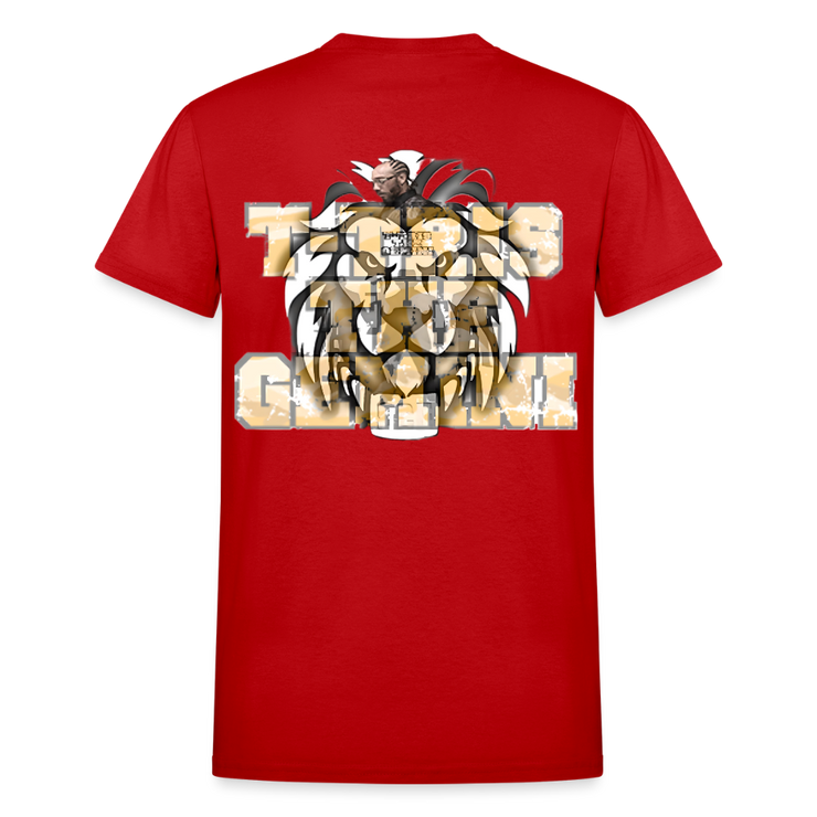 Gildan Ultra Cotton Adult T-Shirt ( T-TRIS THE GEMINI - SCE - LAWLESS - T-SHIRT ) - red