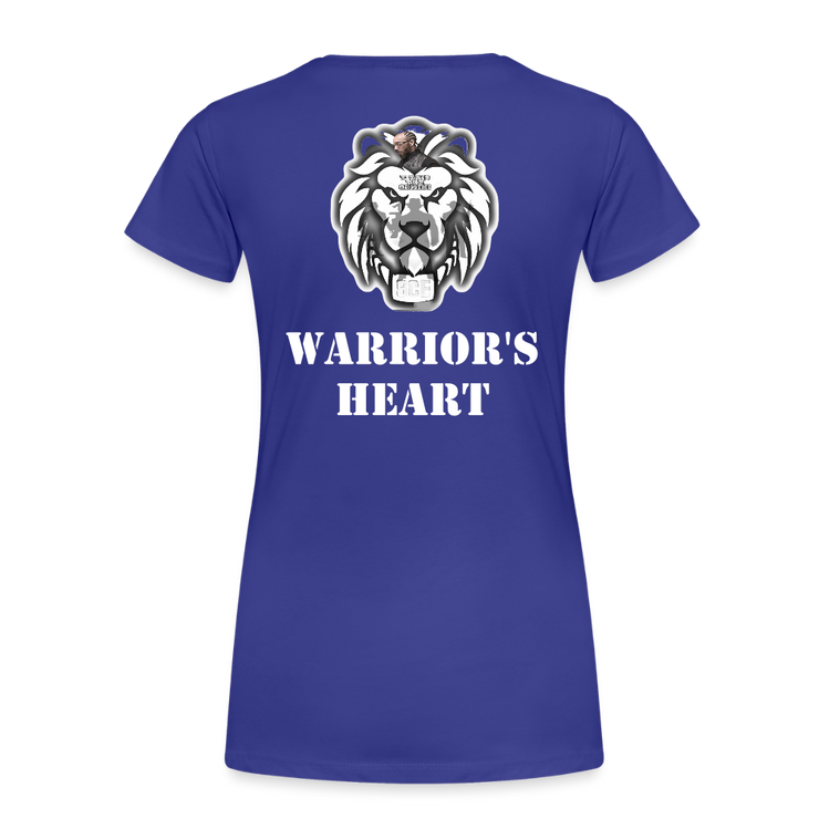 Gildan Ultra Cotton Ladies Adult T-Shirt ( SCE - WARRIORS HEART - T-SHIRT ) - royal blue