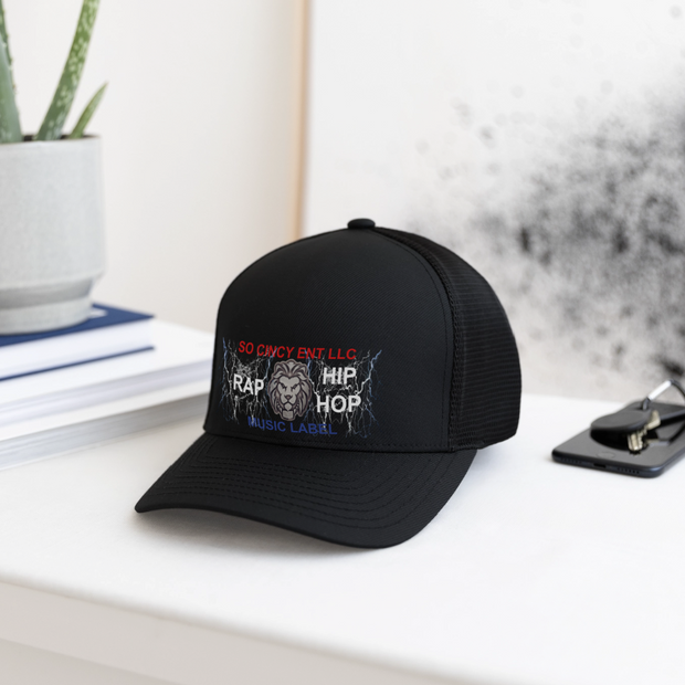 Flexfit  Melange Baseball Cap ( SCE - RAP/HIP-HOP - MUSIC LABEL - PATRIOT - FLEXFIT BASEBALL CAP ) - black