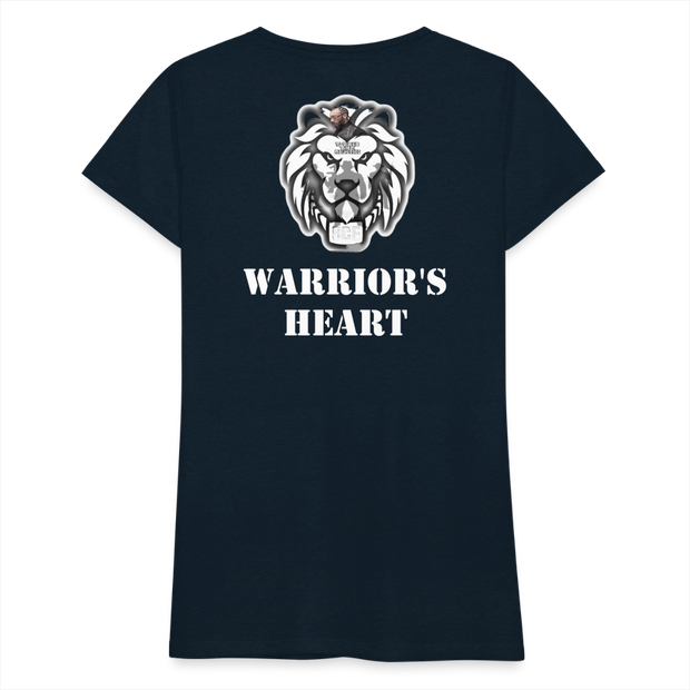 Gildan Ultra Cotton Ladies Adult T-Shirt ( SCE - WARRIORS HEART - T-SHIRT ) - deep navy