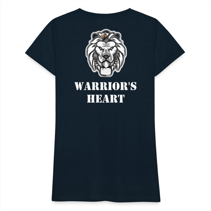 Gildan Ultra Cotton Ladies Adult T-Shirt ( SCE - WARRIORS HEART - T-SHIRT ) - deep navy