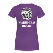 Gildan Ultra Cotton Ladies Adult T-Shirt ( SCE - WARRIORS HEART - T-SHIRT ) - purple