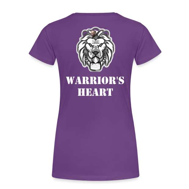 Gildan Ultra Cotton Ladies Adult T-Shirt ( SCE - WARRIORS HEART - T-SHIRT ) - purple