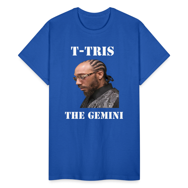 Gildan Ultra Cotton Adult T-Shirt ( T-TRIS THE GEMINI - SCE  - T-SHIRT ) - royal blue