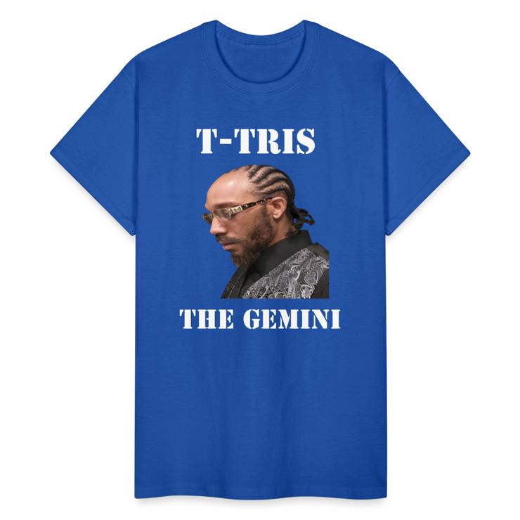 Gildan Ultra Cotton Adult T-Shirt ( T-TRIS THE GEMINI - SCE  - T-SHIRT ) - royal blue