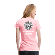 Gildan Ultra Cotton Ladies Adult T-Shirt ( SCE - WARRIORS HEART - T-SHIRT ) - pink