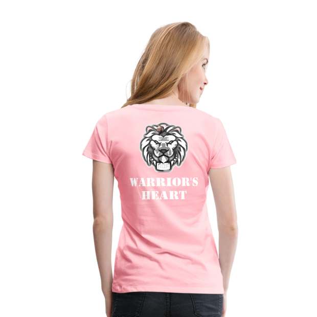 Gildan Ultra Cotton Ladies Adult T-Shirt ( SCE - WARRIORS HEART - T-SHIRT ) - pink