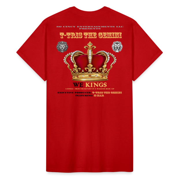 Gildan Ultra Cotton Adult T-Shirt ( T-TRIS THE GEMINI - WE KINGS - FEAT. K-MAR - T-SHIRT ) - red