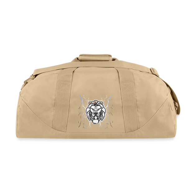 RECYCLED DUFFLE BAG ( SCE - RAP/HIP-HOP - MUSIC LABEL - PATRIOT - DUFFLE BAG - beige