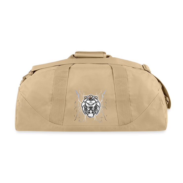 RECYCLED DUFFLE BAG ( SCE - RAP/HIP-HOP - MUSIC LABEL - PATRIOT - DUFFLE BAG - beige