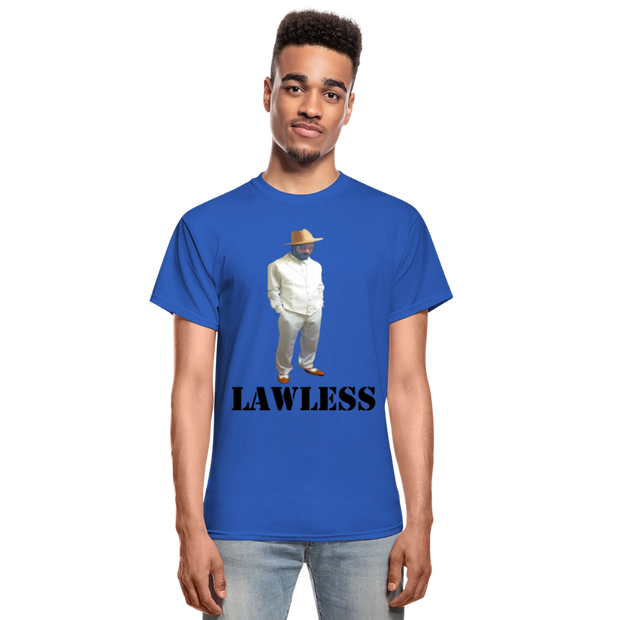 Gildan Ultra Cotton Adult T-Shirt ( T-TRIS THE GEMINI - LAWLESS ALBUM - SCE - WARRIOR - T-SHIRT ) - royal blue