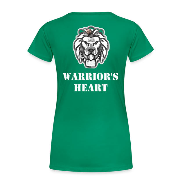 Gildan Ultra Cotton Ladies Adult T-Shirt ( SCE - WARRIORS HEART - T-SHIRT ) - kelly green