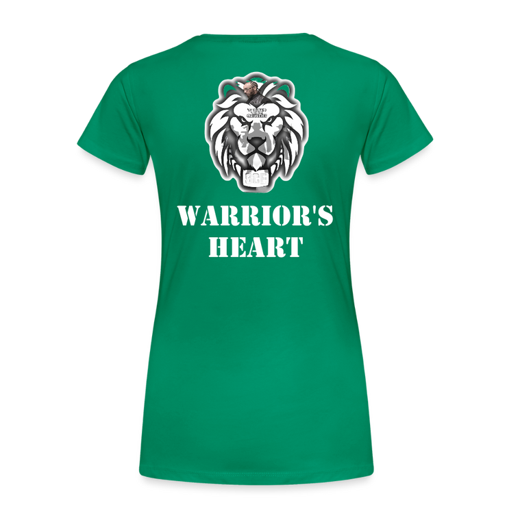 Gildan Ultra Cotton Ladies Adult T-Shirt ( SCE - WARRIORS HEART - T-SHIRT ) - kelly green