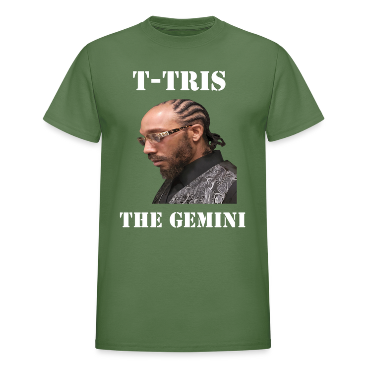 Gildan Ultra Cotton Adult T-Shirt ( T-TRIS THE GEMINI - SCE  - T-SHIRT ) - military green