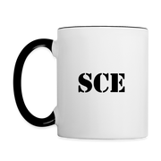 BestSub Contrast Coffee Mug ( T-TRIS THE GEMINI - LAWLESS ALBUM - SCE - WARRIOR - COFFEE MUG ) - white/black