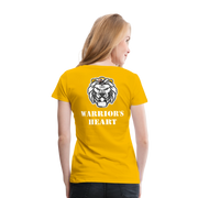 Gildan Ultra Cotton Ladies Adult T-Shirt ( SCE - WARRIORS HEART - T-SHIRT ) - sun yellow