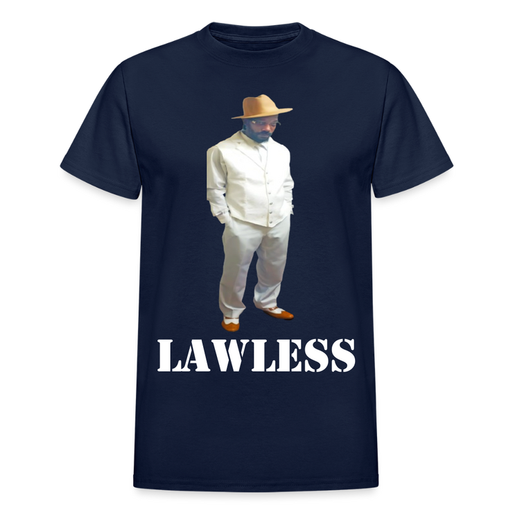 Gildan Ultra Cotton Adult T-Shirt ( T-TRIS THE GEMINI - SCE - LAWLESS - T-SHIRT ) - navy