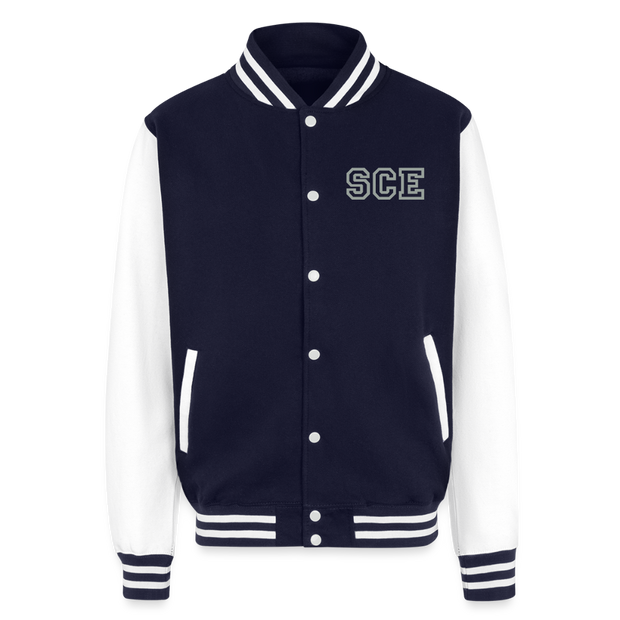 ADW is Just Hoods - SCE - VARSITY JACKET - navy/white