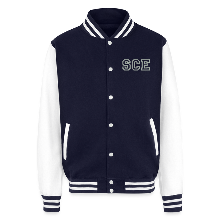 ADW is Just Hoods - SCE - VARSITY JACKET - navy/white