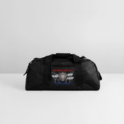 RECYCLED DUFFLE BAG ( SCE - RAP/HIP-HOP - MUSIC LABEL - PATRIOT - DUFFLE BAG - black