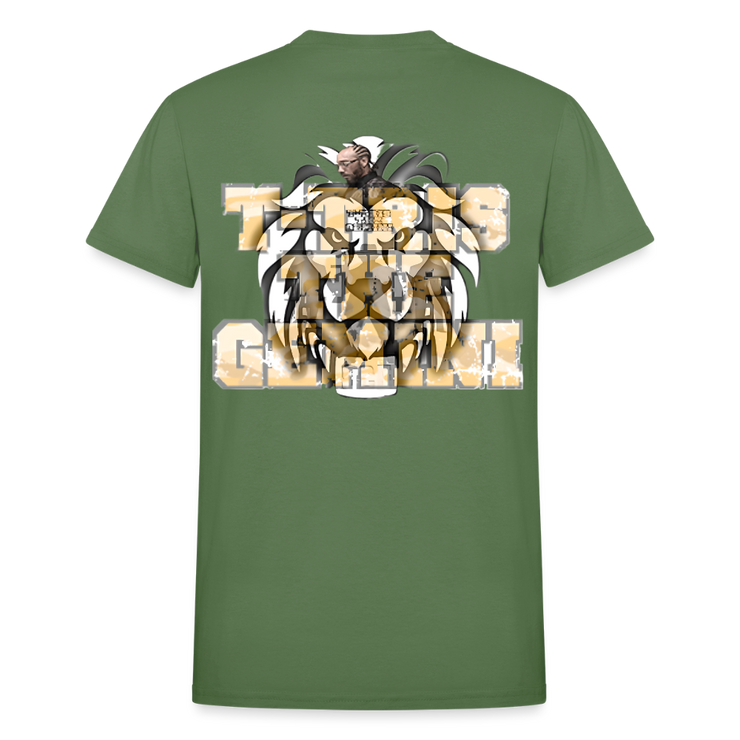 Gildan Ultra Cotton Adult T-Shirt ( T-TRIS THE GEMINI - SCE - LAWLESS - T-SHIRT ) - military green