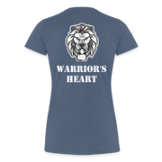 Gildan Ultra Cotton Ladies Adult T-Shirt ( SCE - WARRIORS HEART - T-SHIRT ) - heather blue