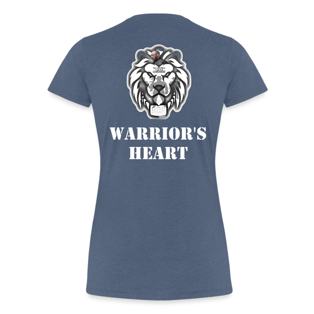 Gildan Ultra Cotton Ladies Adult T-Shirt ( SCE - WARRIORS HEART - T-SHIRT ) - heather blue