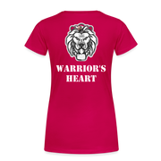 Gildan Ultra Cotton Ladies Adult T-Shirt ( SCE - WARRIORS HEART - T-SHIRT ) - dark pink