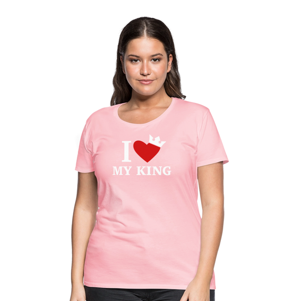 Gildan Ultra Cotton Ladies Adult T-Shirt ( SCE - WARRIORS HEART - T-SHIRT ) - pink