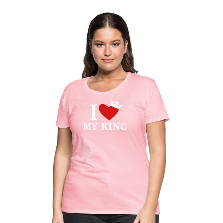 Gildan Ultra Cotton Ladies Adult T-Shirt ( SCE - WARRIORS HEART - T-SHIRT ) - pink