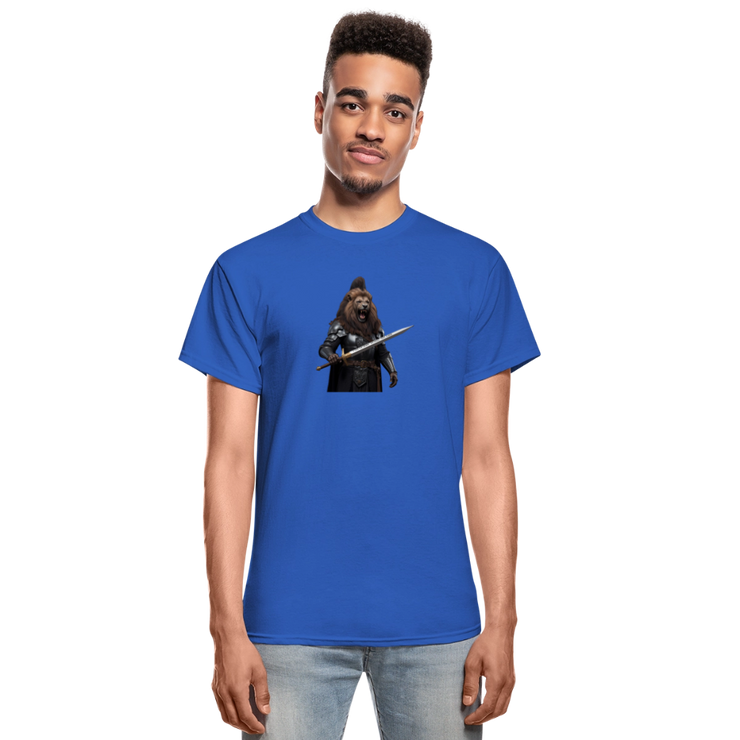 Gildan Ultra Cotton Adult T-Shirt ( T-TRIS THE GEMINI - WE KINGS - SCE - WARRIOR - T-SHIRT ) - royal blue