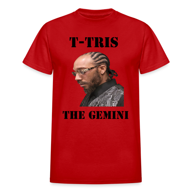 Gildan Ultra Cotton Adult T-Shirt ( T-TRIS THE GEMINI - SCE - WARRIOR - T-SHIRT ) - red