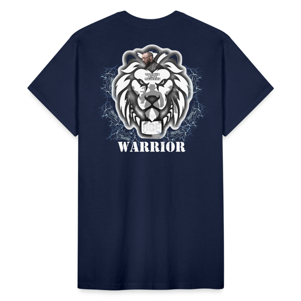 Gildan Ultra Cotton Adult T-Shirt ( T-TRIS THE GEMINI - SCE - WARRIOR - T-SHIRT ) - navy