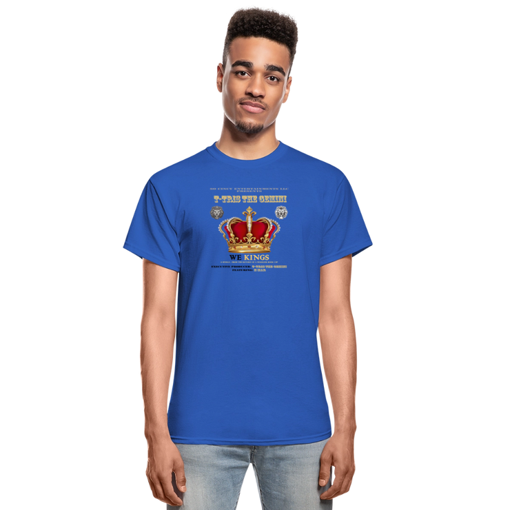 Gildan Ultra Cotton Adult T-Shirt ( T-TRIS THE GEMINI - WE KINGS - SCE - WARRIOR - T-SHIRT ) - royal blue