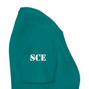 Gildan Ultra Cotton Ladies Adult T-Shirt ( SCE - WARRIORS HEART - T-SHIRT ) - teal