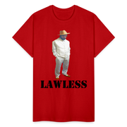 Gildan Ultra Cotton Adult T-Shirt ( T-TRIS THE GEMINI - LAWLESS ALBUM - SCE - WARRIOR - T-SHIRT ) - red