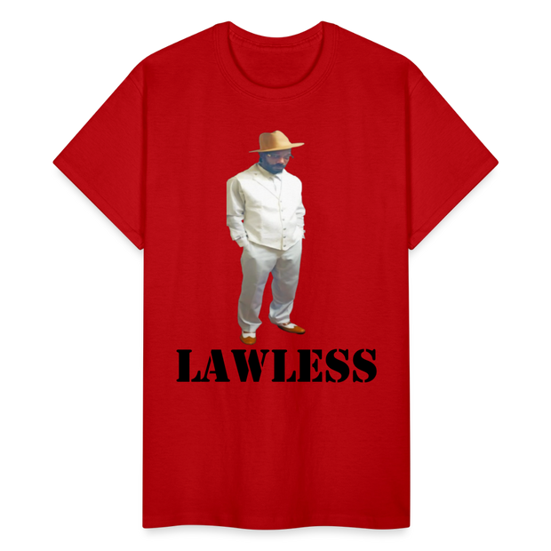 Gildan Ultra Cotton Adult T-Shirt ( T-TRIS THE GEMINI - LAWLESS ALBUM - SCE - WARRIOR - T-SHIRT ) - red