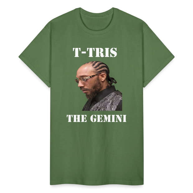 Gildan Ultra Cotton Adult T-Shirt ( T-TRIS THE GEMINI - SCE  - T-SHIRT ) - military green