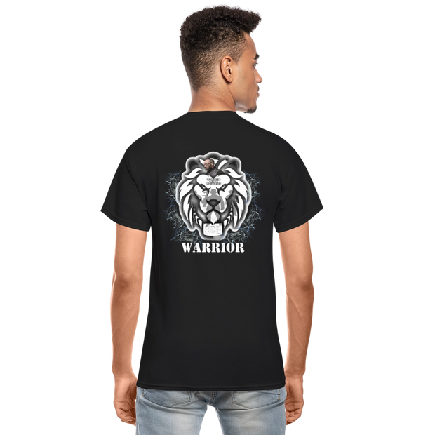 Gildan Ultra Cotton Adult T-Shirt ( T-TRIS THE GEMINI - SCE - WARRIOR - T-SHIRT ) - black