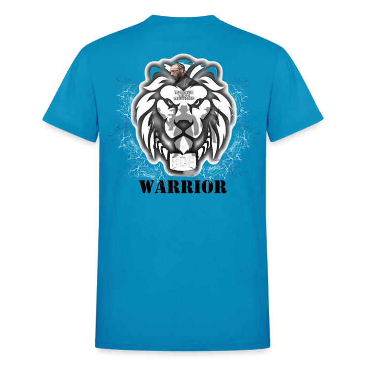 Gildan Ultra Cotton Adult T-Shirt ( T-TRIS THE GEMINI - SCE - WARRIOR - T-SHIRT ) - turquoise