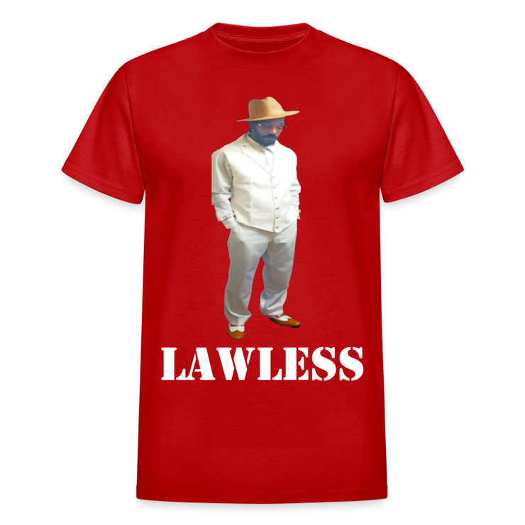 Gildan Ultra Cotton Adult T-Shirt ( T-TRIS THE GEMINI - SCE - LAWLESS - T-SHIRT ) - red