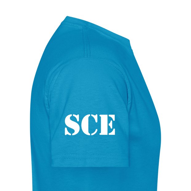 Gildan Ultra Cotton Adult T-Shirt ( T-TRIS THE GEMINI - SCE - WARRIOR - T-SHIRT ) - turquoise