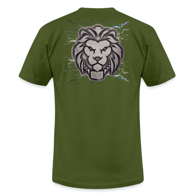 Unisex Jersey T-Shirt by Bella + Canvas ( SCE - T-TRIS THE GEMINI - NEVER SURRENDER - T-SHIRT ) - olive