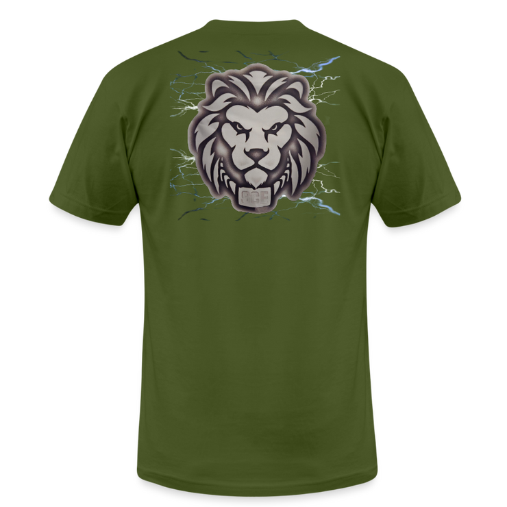 Unisex Jersey T-Shirt by Bella + Canvas ( SCE - T-TRIS THE GEMINI - NEVER SURRENDER - T-SHIRT ) - olive