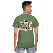 Gildan Ultra Cotton Adult T-Shirt ( T-TRIS THE GEMINI - LAWLESS ALBUM - SCE - WARRIOR - T-SHIRT ) - military green