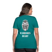 Gildan Ultra Cotton Ladies Adult T-Shirt ( SCE - WARRIORS HEART - T-SHIRT ) - teal