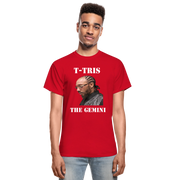 Gildan Ultra Cotton Adult T-Shirt ( T-TRIS THE GEMINI - SCE - WARRIOR - T-SHIRT ) - red
