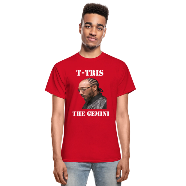 Gildan Ultra Cotton Adult T-Shirt ( T-TRIS THE GEMINI - SCE - WARRIOR - T-SHIRT ) - red