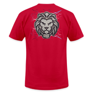Unisex Jersey T-Shirt by Bella + Canvas ( SCE - T-TRIS THE GEMINI - NEVER SURRENDER - T-SHIRT ) - red